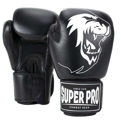 Super Pro Boxhandschuhe Warrior Schwarz/Weiß