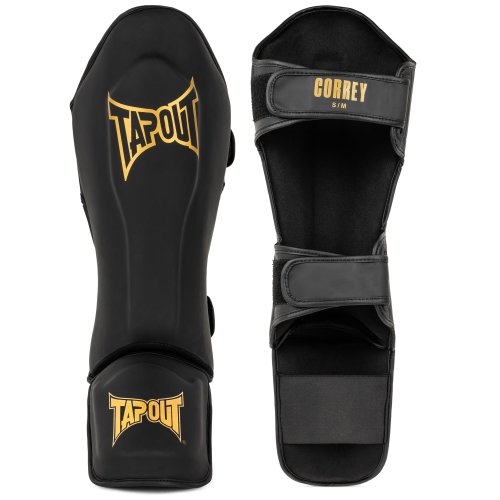 Preview: TAPOUT Schienbeinschoner CORREY Schwarz/Gold