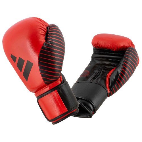 Preview: Adidas Kickboxing Wettkampf Boxhandschuhe 10oz Rot/Schwarz