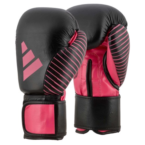 Preview: Adidas Kickboxing Wettkampf Boxhandschuhe 10oz Schwarz/Pink