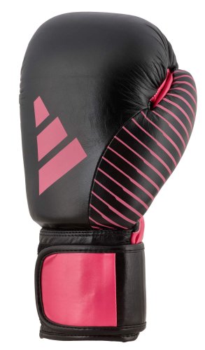 Preview: Adidas Kickboxing Wettkampf Boxhandschuhe 10oz Schwarz/Pink