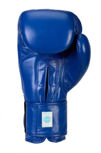 Preview: Adidas Boxhandschuhe WAKO Blau Leder 10oz