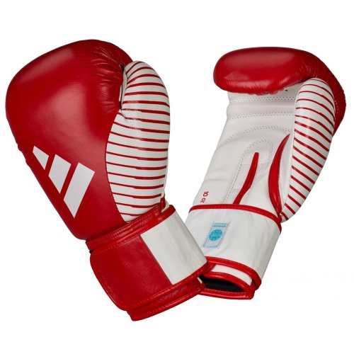 Preview: Adidas Kickboxing Wettkampf Boxhandschuhe 10oz Rot/Weiß