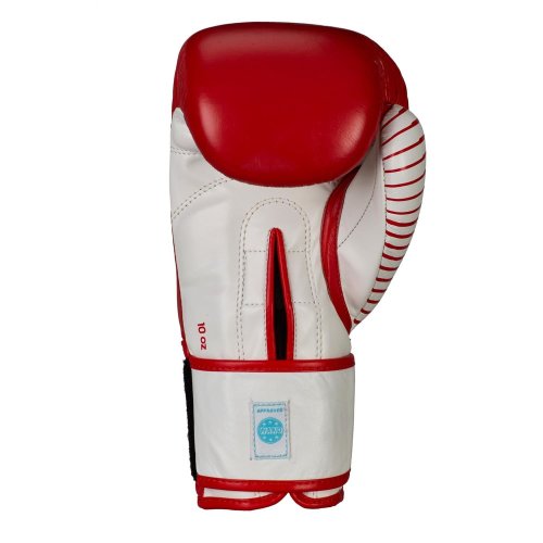 Preview: Adidas Kickboxing Wettkampf Boxhandschuhe 10oz Rot/Weiß
