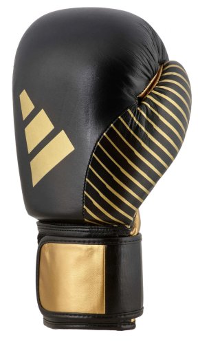Preview: Adidas Kickboxing Wettkampf Boxhandschuhe Schwarz/Gold