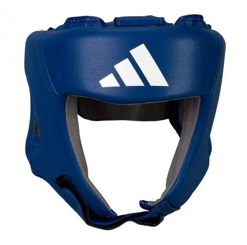Preview: Adidas Head Guard Competition IBA Blue Cactus-Leather