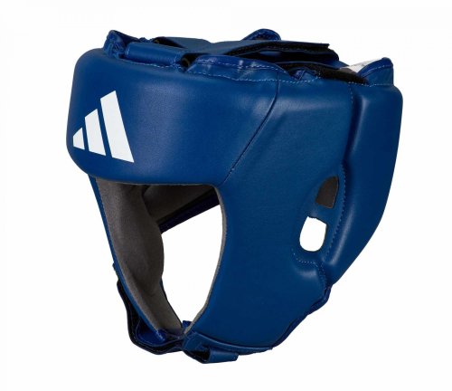Preview: Adidas Head Guard Competition IBA Blue Cactus-Leather