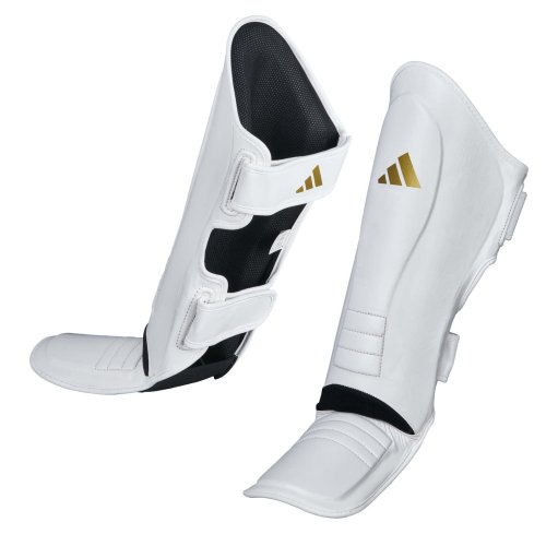 Preview: Adidas Schienbeinschoner Super Pro Weiß/Gold