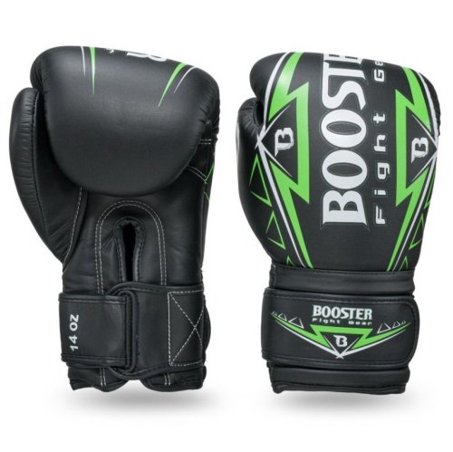 Preview: Booster Fightgear Boxhandschuhe BG War Schwarz/Grün
