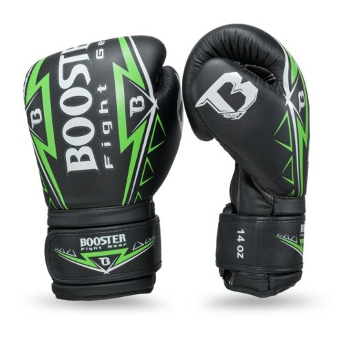 Preview: Booster Fightgear Boxhandschuhe BG War Schwarz/Grün