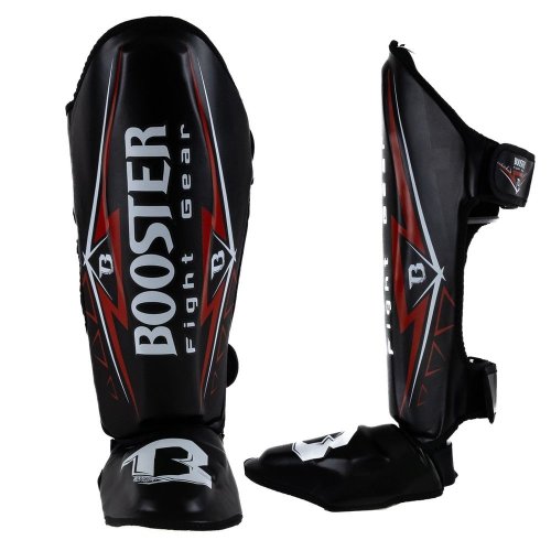 Preview: Booster Fightgear Schienbeinschoner SG War Schwarz/Rot