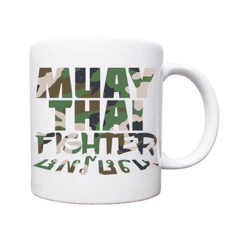 Preview: Dynamix Athletics Kaffeetasse "Muay Thai Fight" Camo Grün