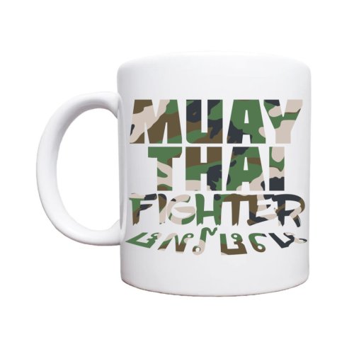Preview: Dynamix Athletics Kaffeetasse "Muay Thai Fight" Camo Grün