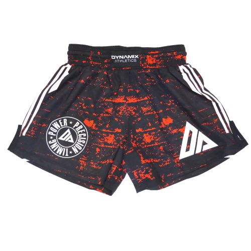 Preview: Dynamix Athletics Kickboxing Shorts Lava Schwarz/Rot