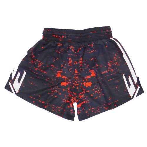 Preview: Dynamix Athletics Kickboxing Shorts Lava Schwarz/Rot