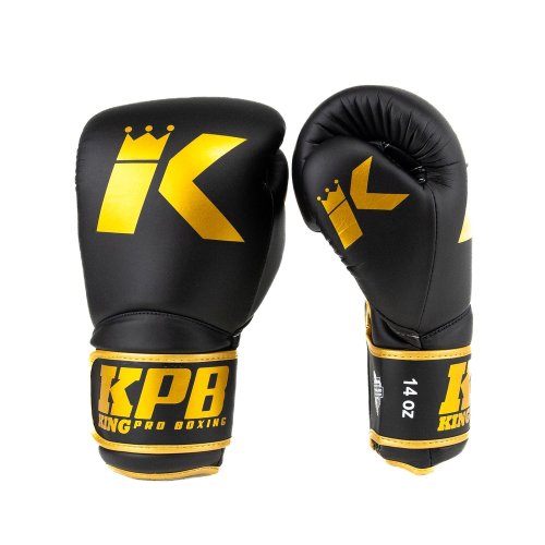 Preview: King PB Boxhandschuhe BGK3 Schwarz/Gold