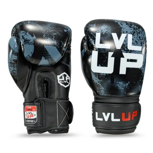 LVL UP Boxhandschuhe Stadium 1 Schwarz/Grau