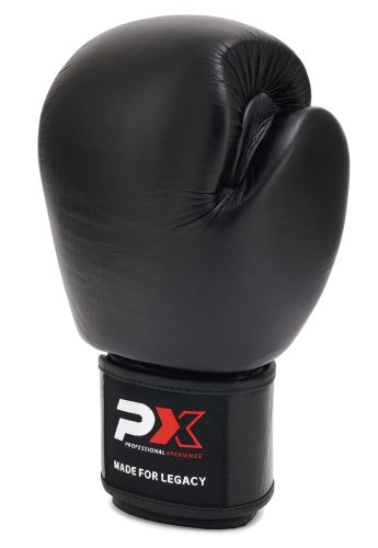 Preview: PX Boxing Gloves Legacy Leather Black