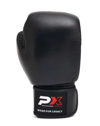Preview: PX Boxing Gloves Legacy Leather Black