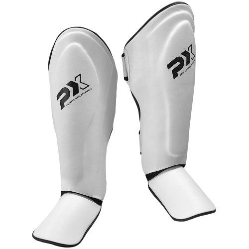 Preview: PX Schienbeinschoner FIGHT PRO 2 Weiß/Schwarz