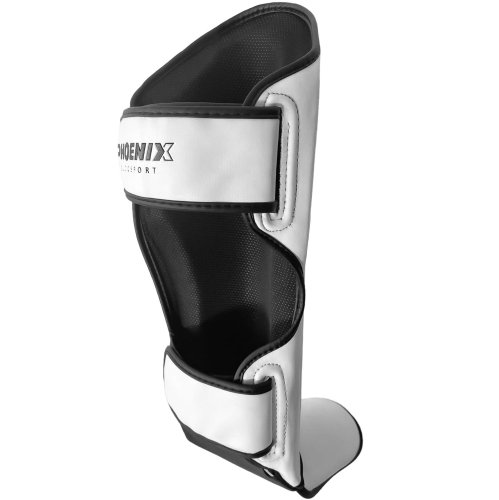 Preview: PX Schienbeinschoner FIGHT PRO 2 Weiß/Schwarz