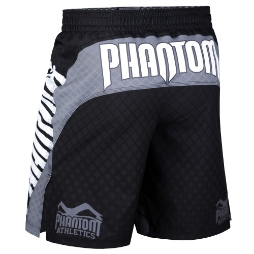 Phantom Athletics Fight Shorts STORM NITRO Black/Gray MMA Kickboxen Hose Herren 
